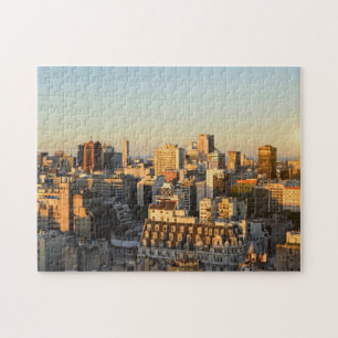 Panoramisch Uitzicht van het Cityscape bij Dusk Legpuzzel