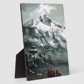 Panoramisch Uitzicht van het Everest-basiskamp Fotoplaat (Zijkant)