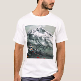Panoramisch Uitzicht van het Everest-basiskamp T-shirt