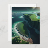 Panoramisch uitzicht van het Koninkrijk Jupiter me Feestdagenkaart (Voorkant / Achterkant)