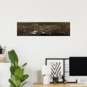 Panoramisch uitzicht van Mars 3 Poster (Thuiskantoor)