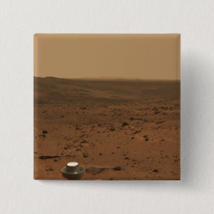 Panoramisch uitzicht van Mars 4 Vierkante Button 5,1 Cm
