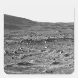 Panoramisch uitzicht van Mars 6 Vierkante Sticker