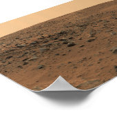 Panoramisch uitzicht van Mars 8 Poster (Hoek)