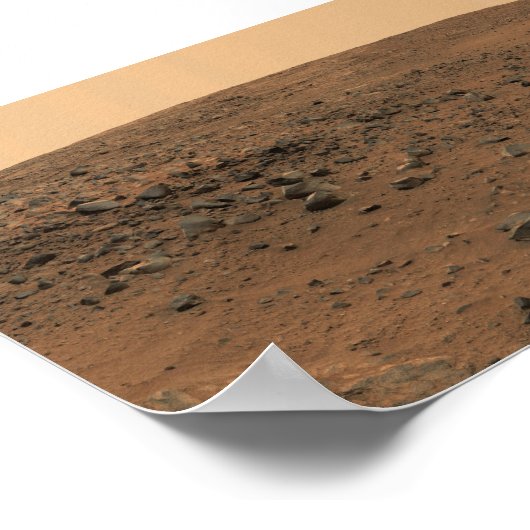 Panoramisch uitzicht van Mars 8 Poster (Hoek)
