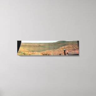 Panoramisch uitzicht van Mars Canvas Afdruk