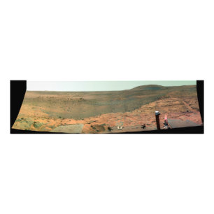 Panoramisch uitzicht van Mars Foto Afdruk