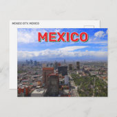Panoramisch Uitzicht van Mexico-Stad Briefkaart (Voorkant / Achterkant)