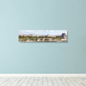 Panoramisch uitzicht van Parijs uit het dak van Mu Canvas Afdruk (Insitu (Houten vloer))