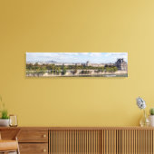 Panoramisch uitzicht van Parijs uit het dak van Mu Canvas Afdruk (Insitu (Woonkamer))