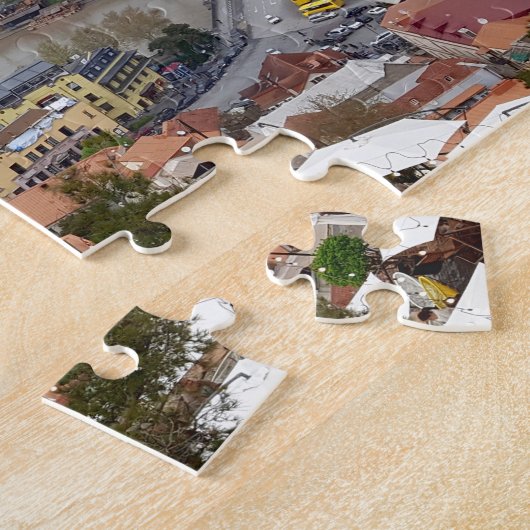 Panoramisch uitzicht van Tbilisi, hoofdstad van Ge Legpuzzel (Zijkant)