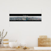Panoramisch Uitzicht van Tokio Poster (Keuken)