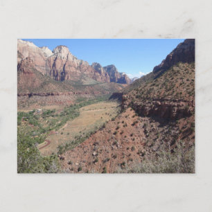 Panoramisch Uitzicht van Zion Canyon uit The Watch Briefkaart
