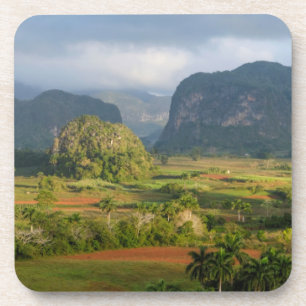 Panoramisch valleilandschap, Cuba Bier Onderzetter