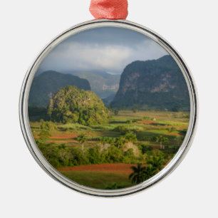 Panoramisch valleilandschap, Cuba Metalen Ornament