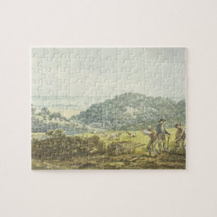 Panoramisch "voor" uitzicht uit het Rode Boek voor Legpuzzel
