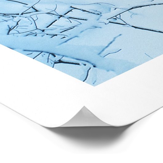 Panoramisch winterlandschap poster (Hoek)