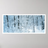 Panoramisch winterlandschap poster (Voorkant)