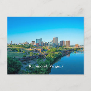 Panoramisch zicht op Richmond, Virginia Briefkaart