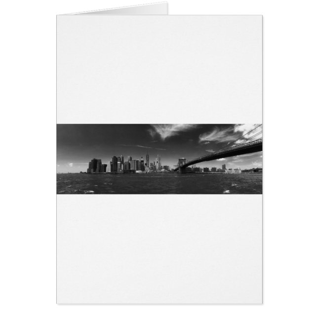 Panoramisch Zwart Wit Brooklyn (Voorkant)
