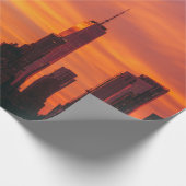 PANORAMISCHE FOTOGRAFIE VAN DE STAD CADEAUPAPIER (Hoek)