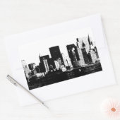 Panoramische New York City Rectangle Sticker (Envelop)