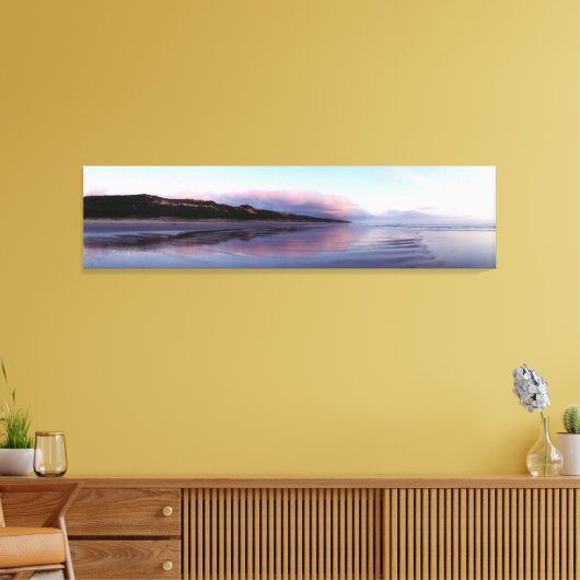 Panoramische Oceaan Zonsondergang Canvas Kunst (Insitu (Woonkamer))