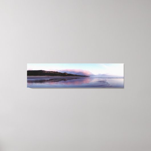 Panoramische Oceaan Zonsondergang Canvas Kunst (Voorkant)