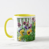 Panoramische Pansies Mok (Links)