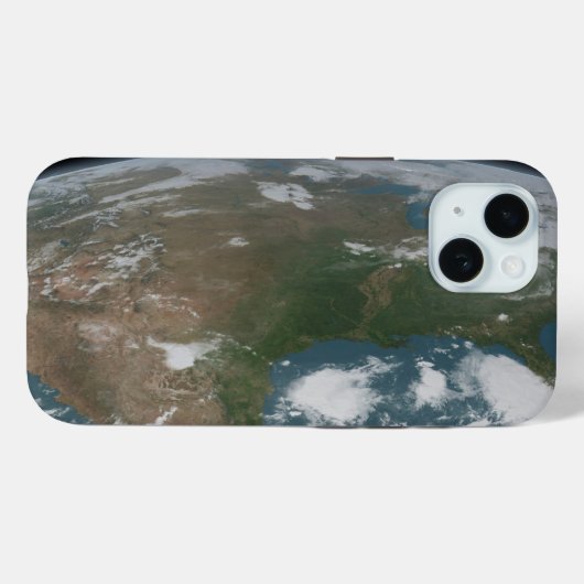 Panoramische planeet Aarde en de VS. 2 Case-Mate iPhone Case (Achterkant (horizontaal))