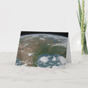 Panoramische planeet Aarde en de VS. 2 Kaart