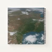 Panoramische planeet Aarde en de VS. 2 Notitieboek (Achterkant)