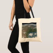 Panoramische planeet Aarde en de VS. 2 Tote Bag (Voorkant (product))