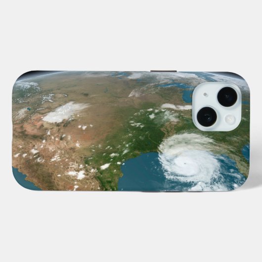Panoramische planeet Aarde en de VS. Case-Mate iPhone Case (Achterkant (horizontaal))