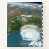 Panoramische planeet Aarde en de VS. Notitieboek (Achterkant)