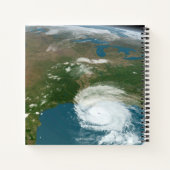 Panoramische planeet Aarde en de VS. Notitieboek (Achterkant)