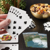 Panoramische planeet Aarde en de VS. Pokerkaarten (Insitu)