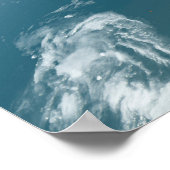 Panoramische planeet Aarde en de VS. Poster (Hoek)