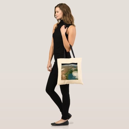 Panoramische planeet Aarde en de VS. Tote Bag (Voorkant (model))