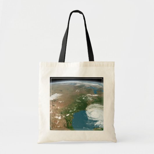 Panoramische planeet Aarde en de VS. Tote Bag (Voorkant)