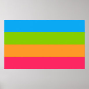 Panoromantische trots poster
