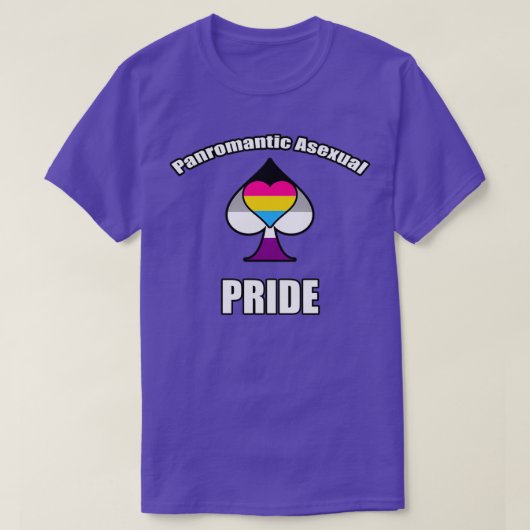 Panromantic Asexual Pride T-shirt (Design voorkant)