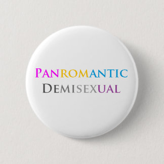 Panromantisch demisexueel ronde button 5,7 cm