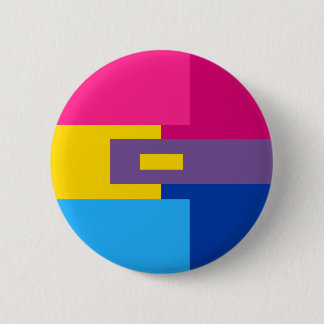 Panromantische Bisexual Pin Ronde Button 5,7 Cm