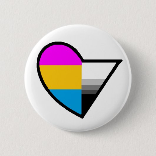 Panromantische demiseksuele Button (Voorkant)