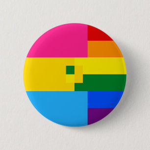 Panromantische Homosexual Pin Ronde Button 5,7 Cm