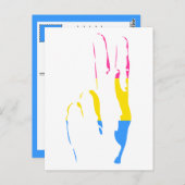 pans pride - vredesteken briefkaart (Voorkant / Achterkant)