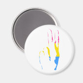 pans pride - vredesteken magneet (Voorkant / Achterkant)