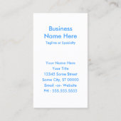 pans pride - vredesteken visitekaartje (Achterkant)