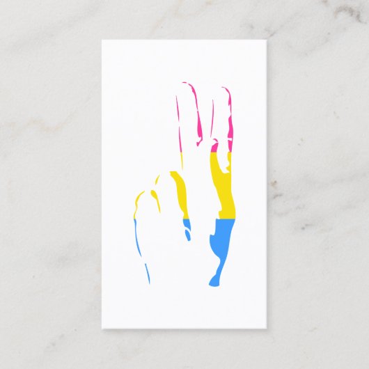 pans pride - vredesteken visitekaartje (Voorkant)